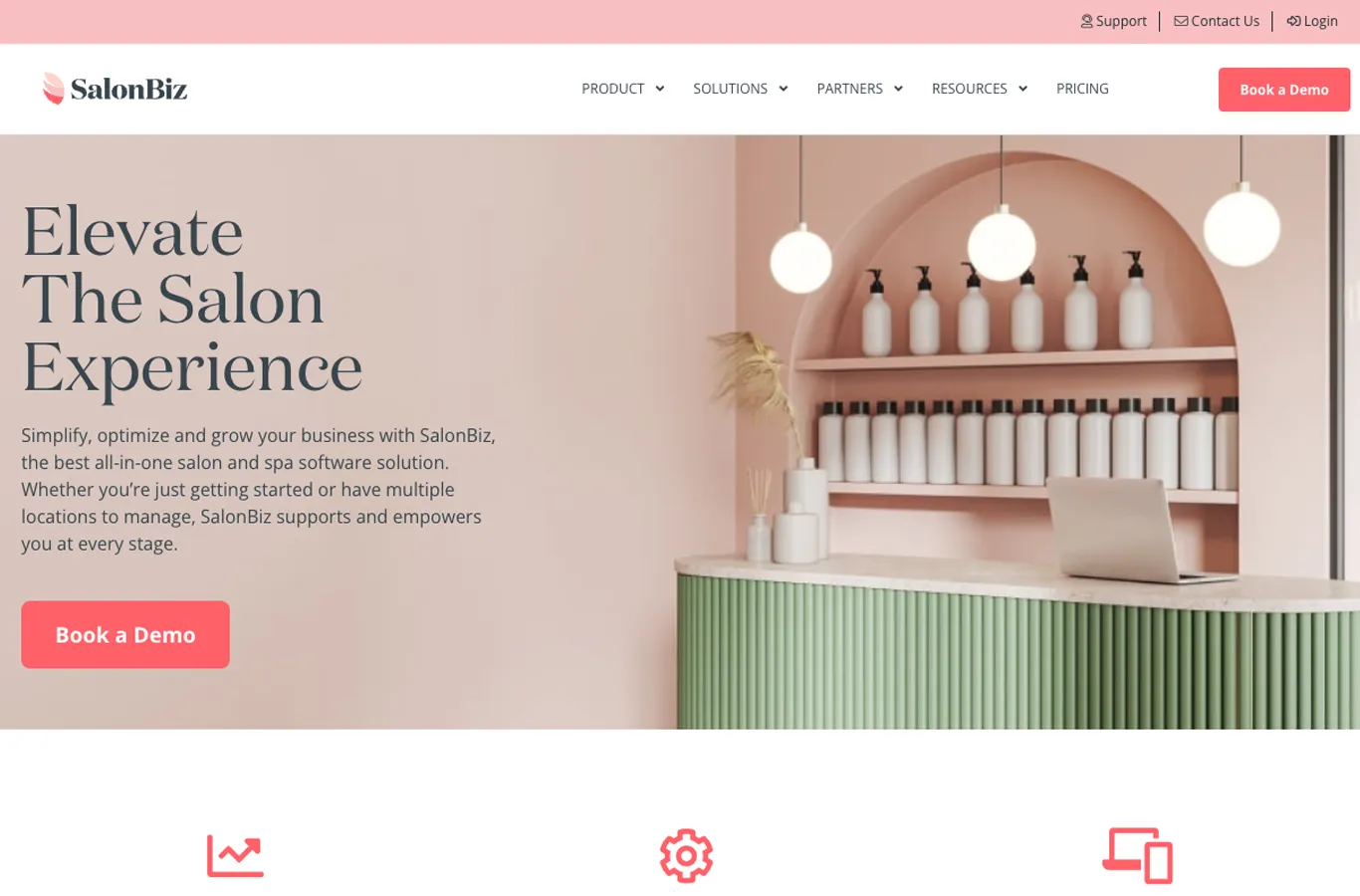 SalonBiz Website Rebrand